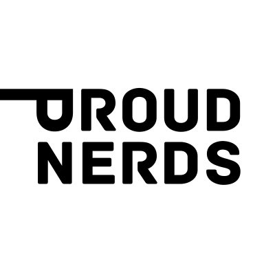 Proud Nerds Logo Vierkant RGB Zwart 400X400px